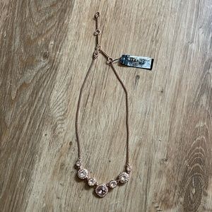 Givench Swarovski Crystal Necklace (Peach)